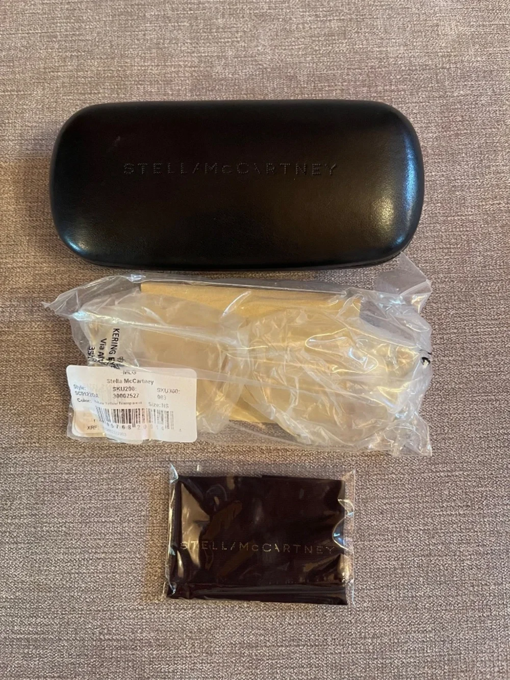 NEW Stella McCartney Eyeglasses Glasses Frames Clear w/Slight Yellow Gold Tint